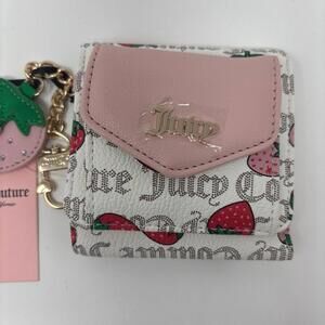 Juicy Couture strawberry mini flap wallet